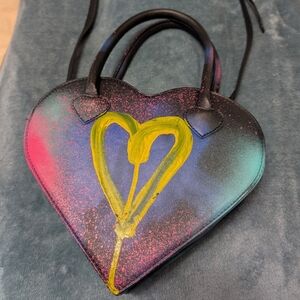 Heart-Shaped Multicolor Women's Bag